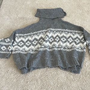 Free people fair isle sweater XS